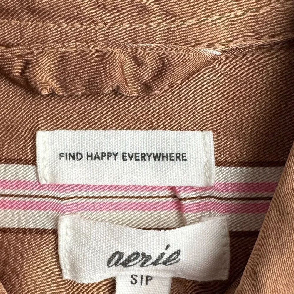 Aerie Satin PJ-To-Party Shirt - Picture 9 of 12